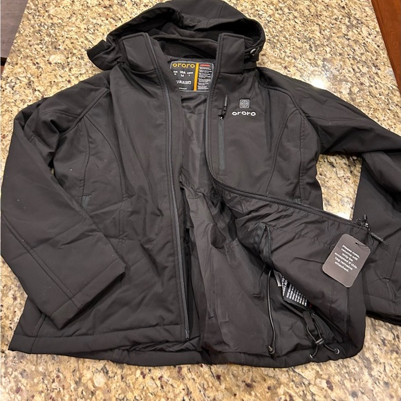 Black Heated Jacket Ororo New! - Picture 8 of 8